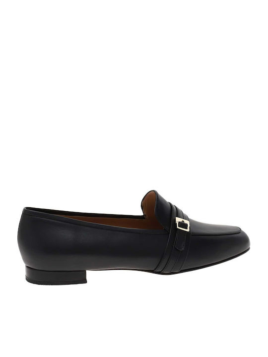 Δερμάτινα Γυναικεία Loafers σε Μαύρο Χρώμα