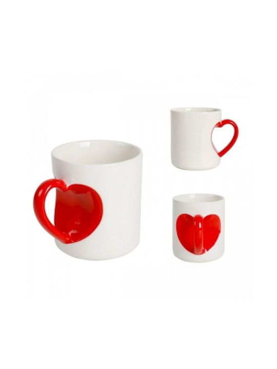 Total Gift Heart Κούπα Κεραμική Πολύχρωμη