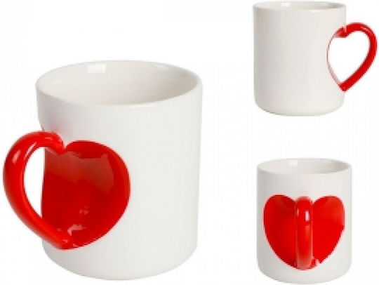 Total Gift Heart Becher Keramik Mehrfarbig