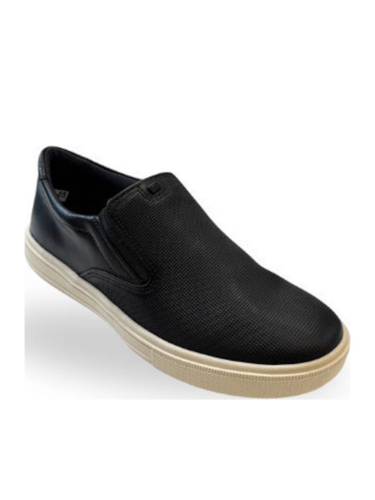 Leder Herren Freizeitschuhe Anatomisch Schwarz