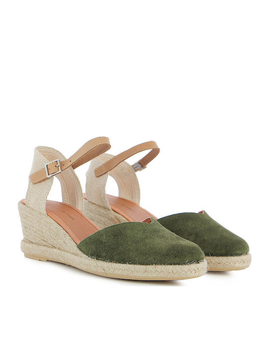 Damenplattformen im Espadrilles-Stil Grün