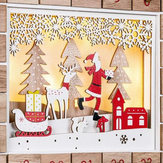 Calendar Advent Cutie Muzicală DIY Din Lemn