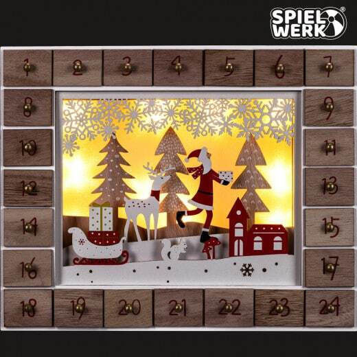 Calendar Advent Cutie Muzicală DIY Din Lemn