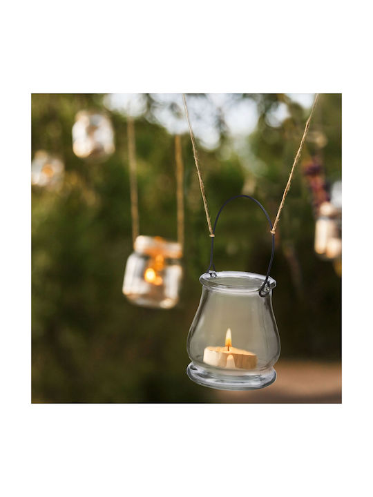 Set 12 Glass Lanterns Candles Approximately 10 X 9.5 Cm In Size Relaxdays