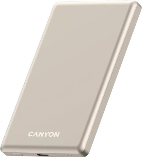 Canyon OnPower 505 MagSafe 5000mAh 15W Μπεζ