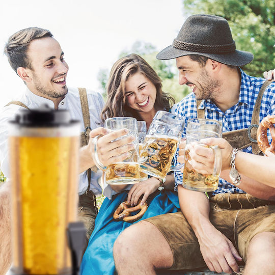 Tub de răcire dozator pentru orice băutură bere Relaxdays 2,5 L
