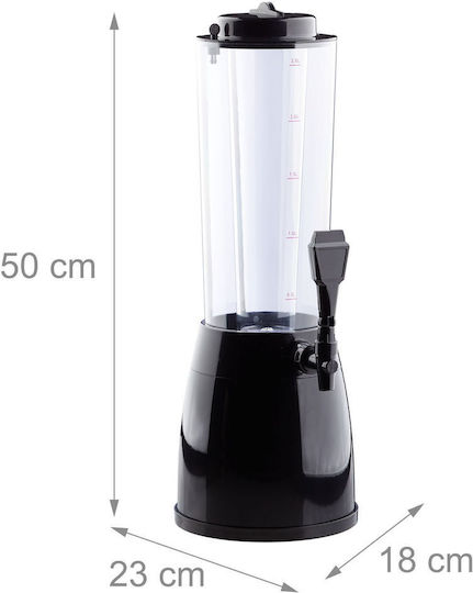 Tub de răcire dozator pentru orice băutură bere Relaxdays 2,5 L