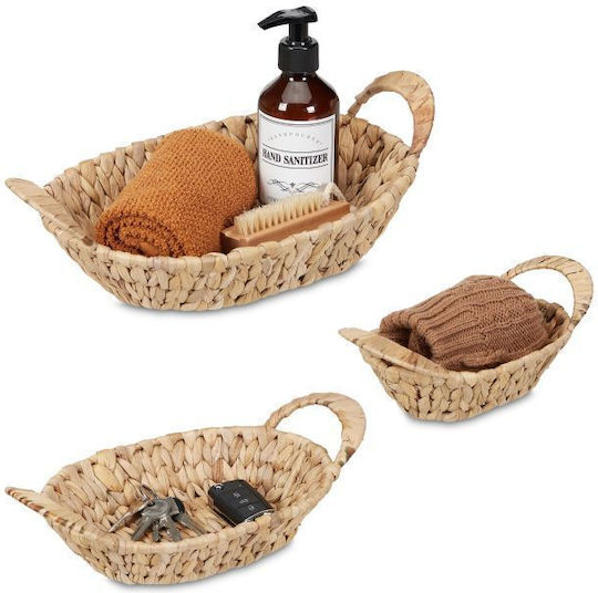 Relaxdays Storage Baskets Wicker Light Brown