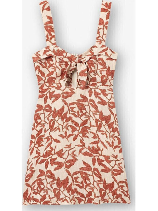 Summer Mini Dress Beige