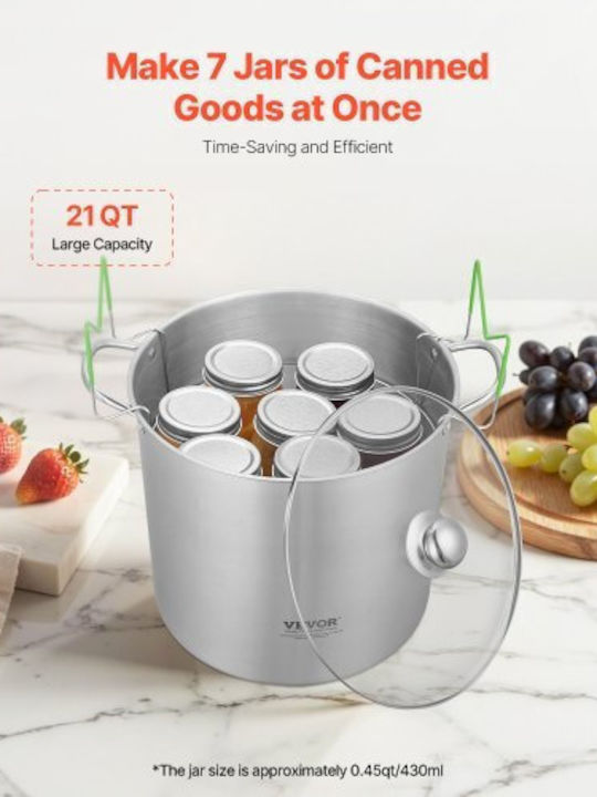 Vevor Stainless Steel Marmite Pot 35cm