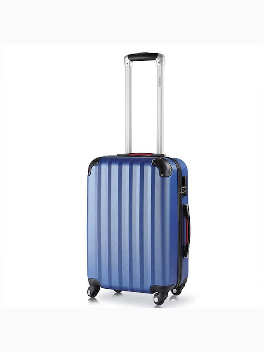 Troller Avion Mediu Monzana Exopack 39.5 X 25 X 60 Cm 4 Roți Rotire 360 Grade Abs Albastru