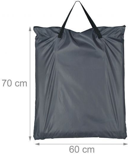 Folding Beach Lounger Relaxdays Footrest Gray 4 X 60 X 195 Cm
