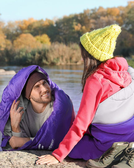 Sportneer Sac de dormit Single Purple Pink