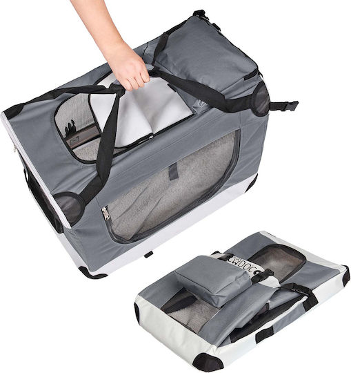 Dog Transport Bag Foldable Gray S 50 X 35 X 35 Cm