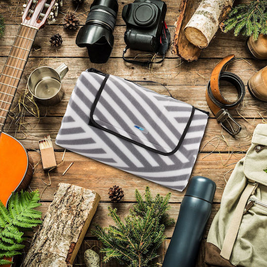 Relaxdays Picnic Blanket 200x200cm in White Color