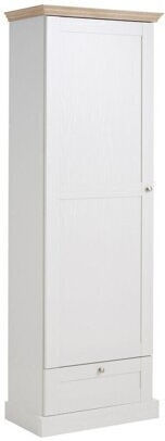 Lirveri 100 Μονόφυλλη Ντουλάπα με Καθρέπτη 60x35x180cm Ελαφριά Δρυς, Άσπρο Lirveri 100 Μονόφυλλη Ντουλάπα με Καθρέπτη 60x35x180cm Ελαφριά Δρυς, Άσπρο