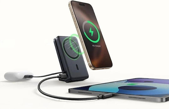 Baseus Nomos MagSafe Power Bank 10000mAh 45W με Θύρα USB-C Power Delivery Μαύρο