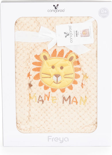 Cangaroo Blanket Nursery Swaddling Blankets Freya Fleece Beige 80x110cm