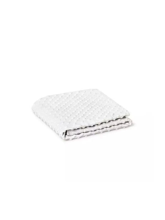 Interbaby Одеяло Испания Детски пелени за пелени Флийс Коралов White 80x110см.