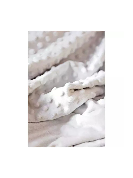 Interbaby Одеяло Испания Детски пелени за пелени Флийс Коралов White 80x110см.
