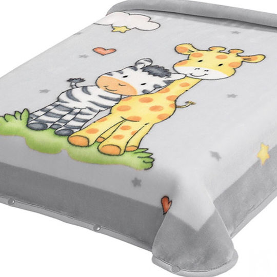Belpla Одеяло Испания Детско легло Ster 637 Сив Grey 110x140см.