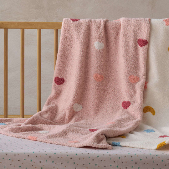 Kentia Decke Kinderbett Astero 14 Pink Gestrickt Rosa Pink 100x140cm