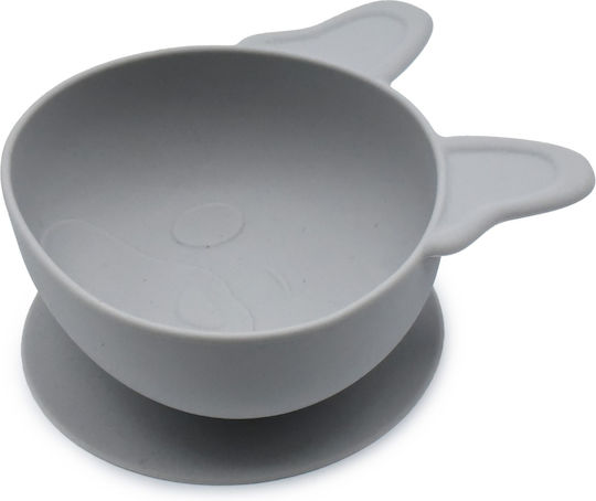 Melii Baby Food Bowl made of Silicone Gray 2pcs 17720