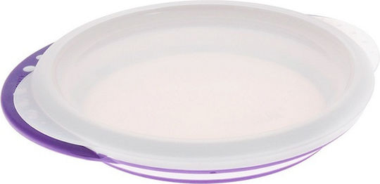 Nuk Baby Food Plate Easy Learning made of Plastic Purple White-Purple