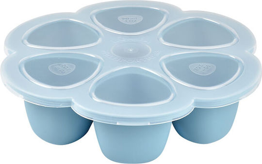 Beaba Bol De Mâncare Pentru Copii Multiportions Din Silicon Albastru