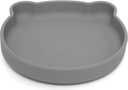 Petit Monkey Baby Food Plate Bear made of Silicone Green