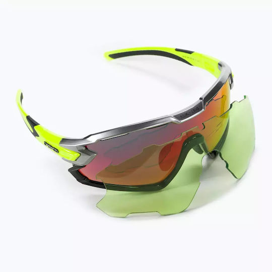 Casco Cycling Glasses with Black Frame & Mirror / Polarized / Photochromic Lenses