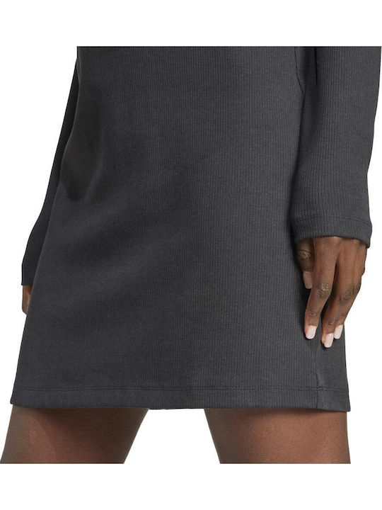 Essentials Mini Athletic Dress Long Sleeve Black