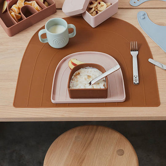 OYOY Baby Food Container Set made of Silicone Brown
