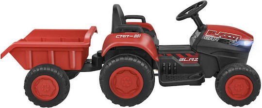 Tractor pentru copii Electric cu remorcă 12 volți Roșu