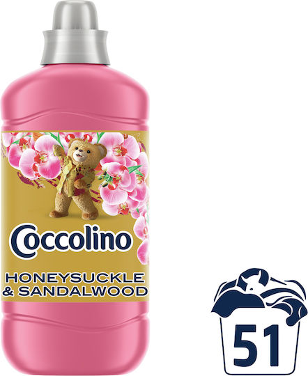 Coccolino Μαλακτικό Honeysuckle & Sandalwood 51 Μεζούρες