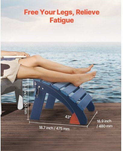 Stool Outdoor Blue 47.5x48x35cm