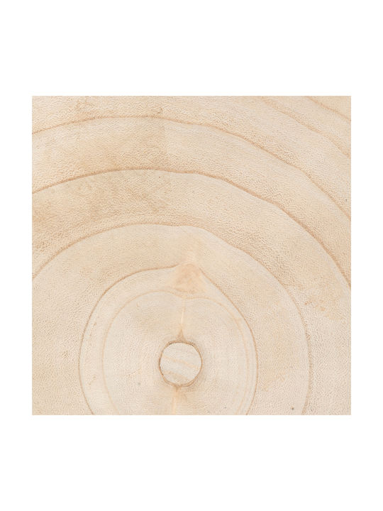 Hölzernes Außenbereich-Hocker Beige 28x28x41cm
