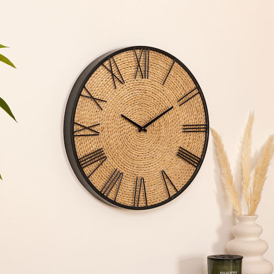 Nico Silent Wall Clock Metallic Brown Ø50cm
