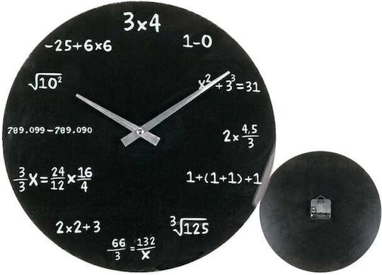 Oh My Home Wanduhr Glas Schwarz Ø35cm
