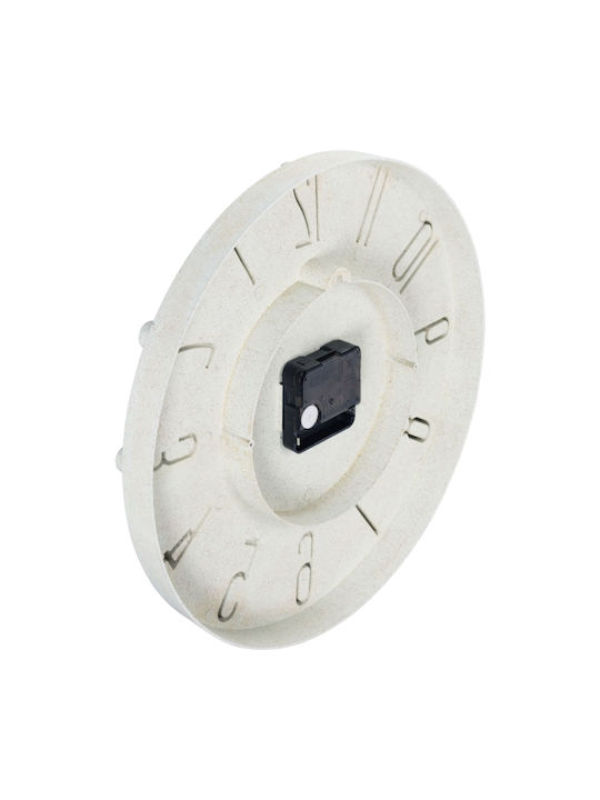 HAMA 3D Wanduhr Beige Ø30cm