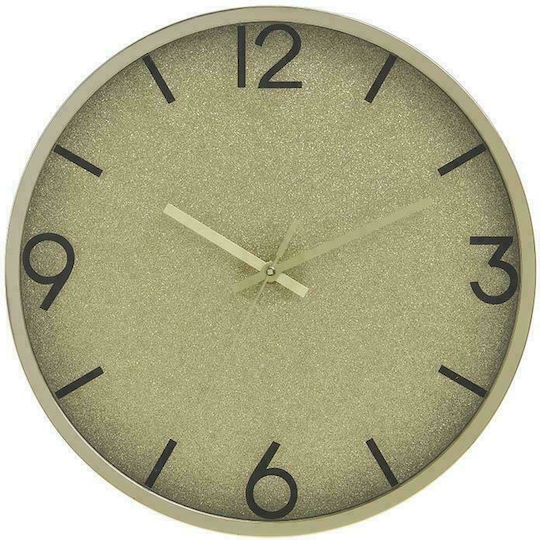 Click Wanduhr Kunststoff Gold Ø30cm Click Wanduhr Kunststoff Gold Ø30cm