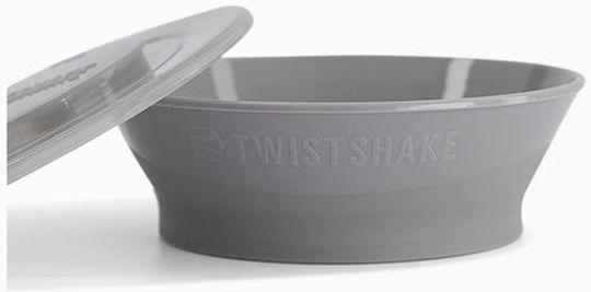Twistshake Детска Чиния за Хранене от Пластмаса Сив