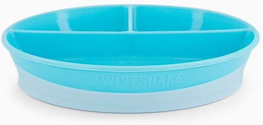 Twistshake Baby Food Plate Plate Pastel Blue 6m+ made of Plastic Blue