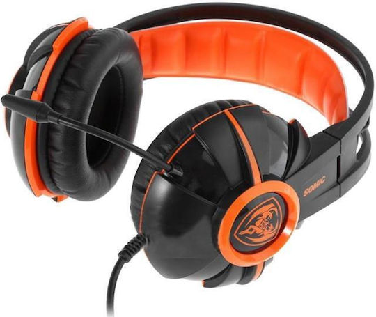Somic G905 Over Ear Gaming Headset με σύνδεση 3.5mm Πορτοκαλί