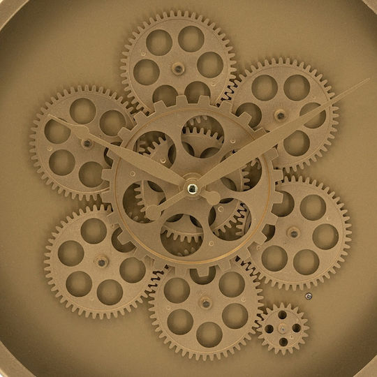 Artekko Wall Clock Metallic Gold Ø60cm