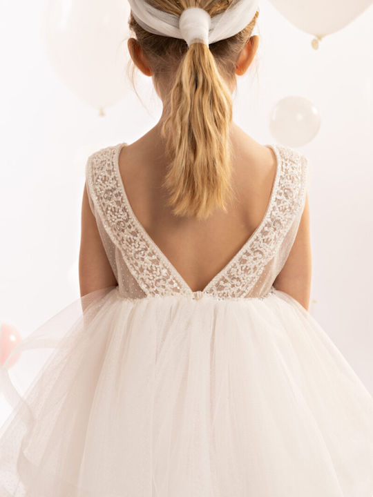 Baby Bloom Weißes Taufkleid aus Tüll