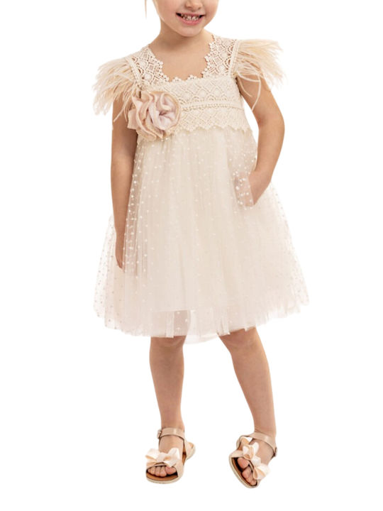 Baby Bloom Ecru Baptism Dress made of Lace