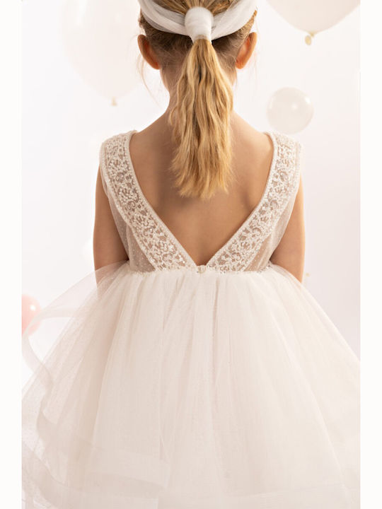 Baby Bloom Weißes Taufkleid aus Tüll