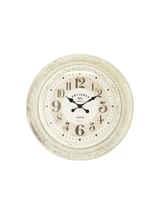 Wall Clock Plastic Beige Ø61cm