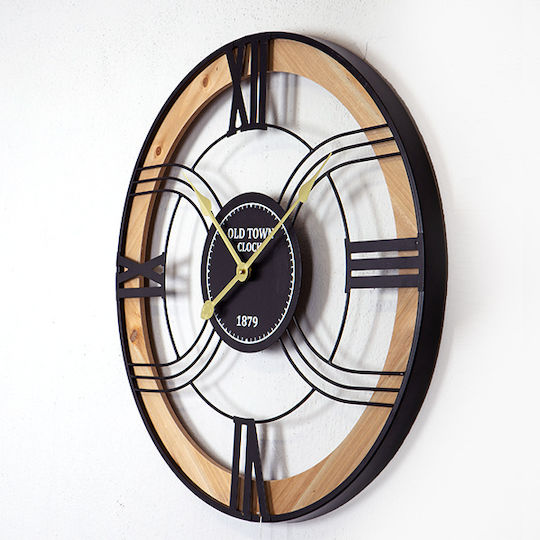 Wall Clock Black Ø60cm